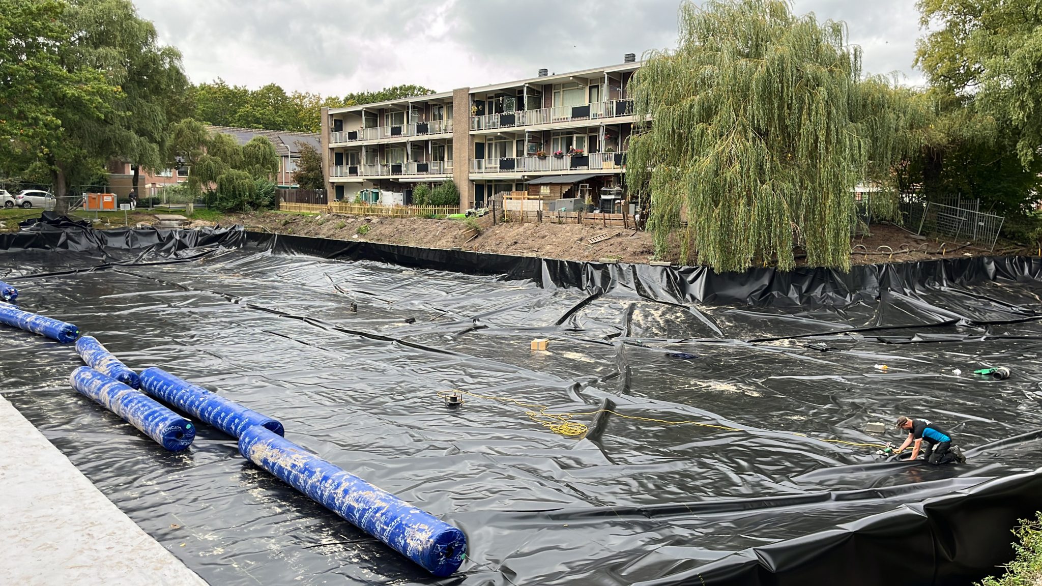 Stenen folie 2m x 1m breed Voor beekoevers, vijverfolie